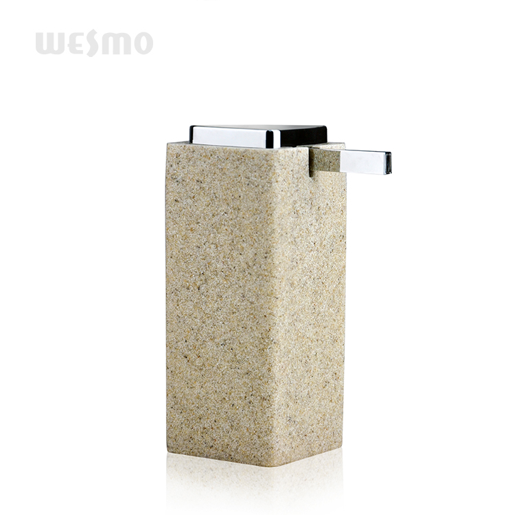 High quality modern polyresin home accessories bathroom hand sanitizer dispenser